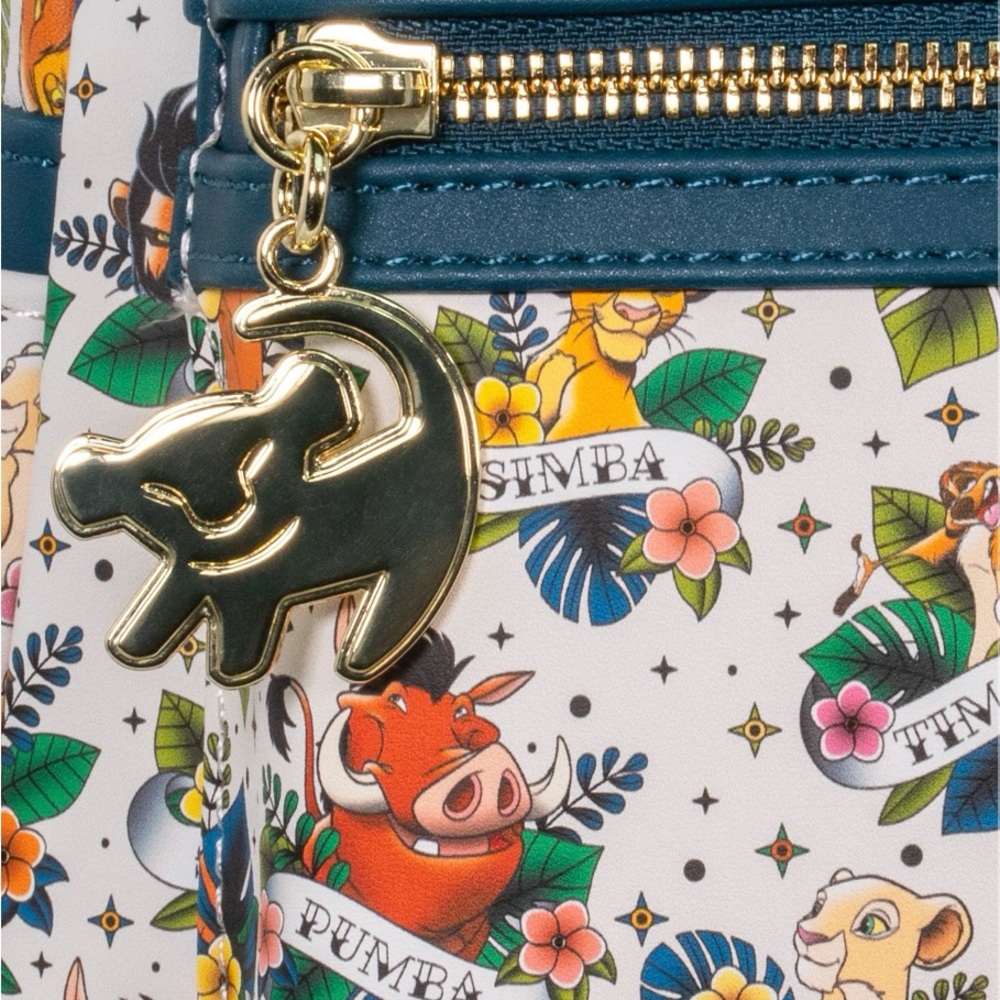 NWT Loungefly Disney Lion King Tattoo Mini Backpack - Picture 3 of 9